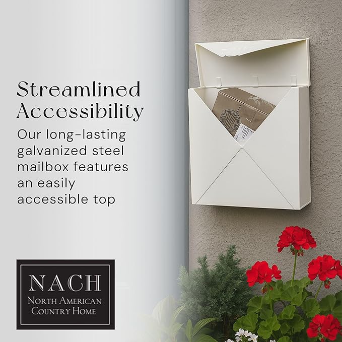 NACH Chicago White Extra Large Mailbox, Rust Resistant Large Mailboxes - Image 3