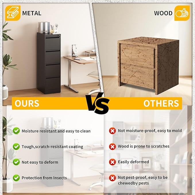 Reegangfa 4 Drawer File Cabinet - Image 8