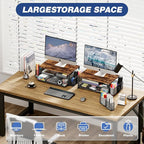 OPNICE Wood Desk Organizers and Accessories, 2-Tier Computer Monitor Stand Riser - Image 4