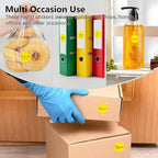 Yellow 1 Inch Round Color Coding Labels - Image 7