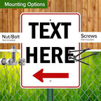 Custom Arrow, Custom Directional Sign, Left Arrow, 24x30 Inches, Rust Free .063 - Image 5