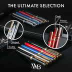 Wordsworth & Black Fountain Pen Set, Medium Nib, Includes 24 Pack Ink Cartridges - Image 9