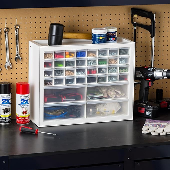 IRIS USA Screw Tool Organizer Small Parts Cabinet Chest, 36-Drawer Hardware - Image 6