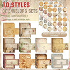 TaoBary 160 Pcs Stationery Paper Set 50 Double Sided Stationery Papers - Image 3