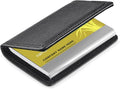 Wisdompro Business Card Holder, 2-Sided PU Leather Folio Name Card Holder by Wisdompro