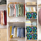 FUULOXE Storage Bin for Shelves Rectangle Closet Baskets Foldable Box - Image 6