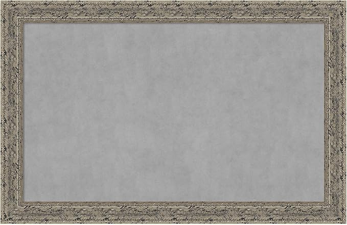 Amanti Art Silver Framed Magnetic Board 29x45 Large Vision Board by AmantiArt