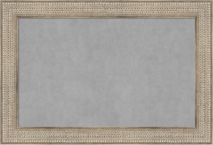 Amanti Art Silver Framed Magnetic Board 26x38 Large Vision Board by AmantiArt