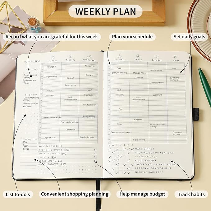 Crein Lynh 2025-2027 Premium Planner, Weekly & Monthly Calendar Planner - Image 5