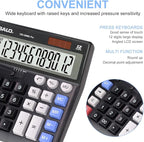 OSALO Desktop Calculator Extra Large Display 12 Digits Big Buttons Solar - Image 3