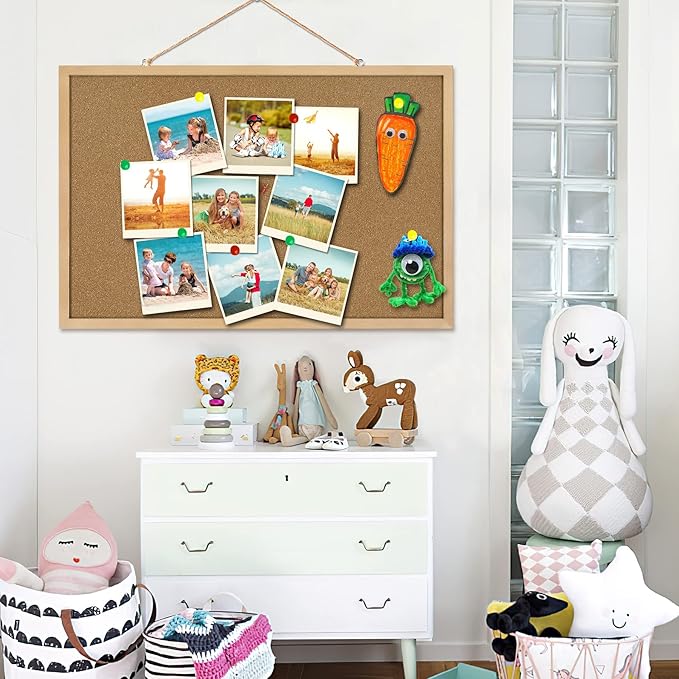 Cork Board Bulletin Board 23 x 15.7Inches - Image 6