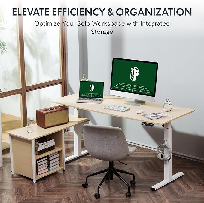 FLEXISPOT 63'' L Shaped Reversible Standing Desk - Image 3
