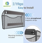 MINDEPOT Magnetic Wall File Organizer, Hanging Wall Mounted File Folder Binder - Image 3