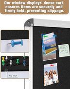 Mifuro 28"x26" Enclosed Bulletin Board, Lockable Weather-Resistant Aluminum - Image 6