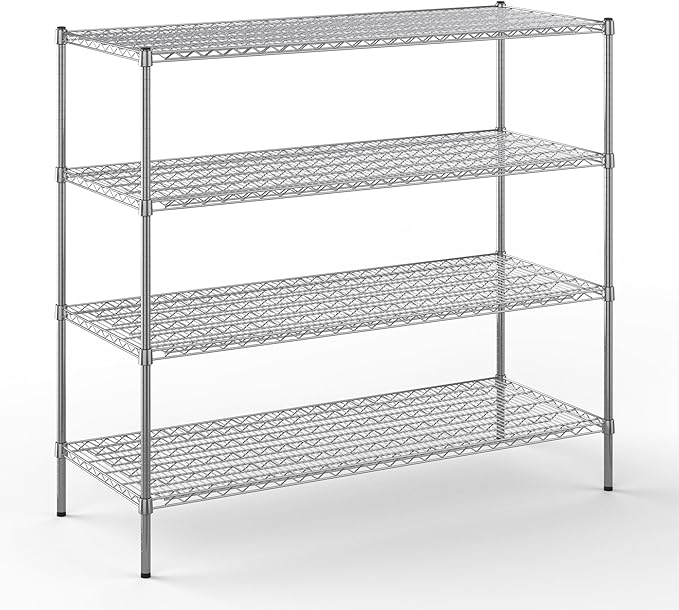 Regal Altair 24" Deep x 60" Wide x 54" Height Wire Shelving Kit | 4-Tier | NSF by Regal+Altair