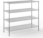 Regal Altair 24" Deep x 60" Wide x 54" Height Wire Shelving Kit | 4-Tier | NSF by Regal+Altair