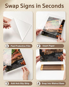 1 Pack Acrylic Sign Holder 8.5 x 11 Inch - Image 5