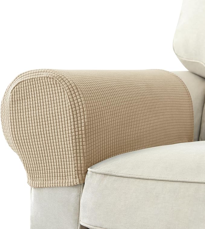 Chaexii Premium Polyester Sofa Arm Cover, Scratch Resistant Protector Covers by Chaexii