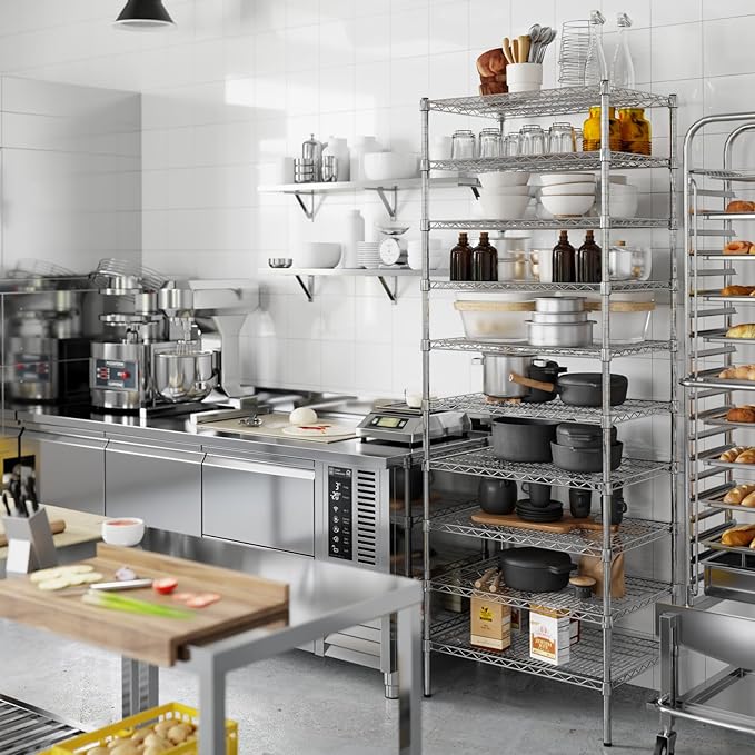 Regal Altair 21" Deep x 30" Wide x 86" Height Wire Shelving Kit | 10-Tier | NSF - Image 7