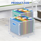 samstar 2 Pack Hanging File Organizer, Mesh File Folder Box Filing Box Cabinet - Image 3