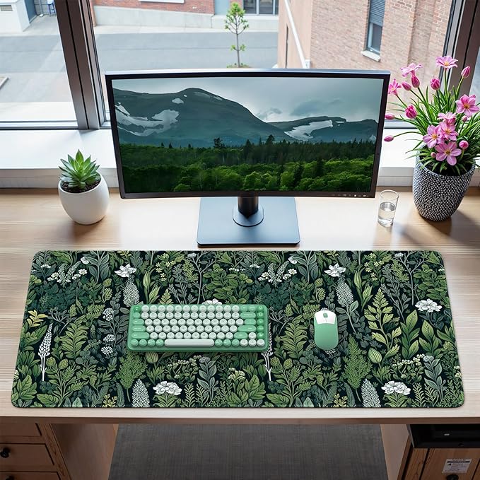 iCasso Desk Mat, Big Desk Pad, XXL Extended Gaming Mouse Pad, Large Mouse Pad by iCasso