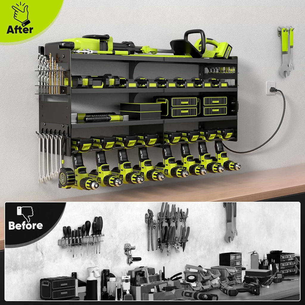 pokipo large power tool organizer wall mount with, package contents