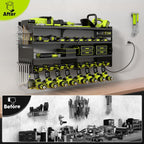 pokipo large power tool organizer wall mount with, package contents