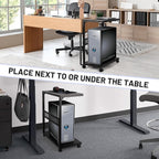 Bfttlity Large PC Stand Computer Tower Stand 2-Tier Metal CPU Holder - Image 4