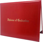 GraduationMall 11"x14" Imprinted Padded Diploma Cover Certificate Holder Red by GraduationMall%C2%AE