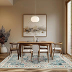 GENIMO 8x10 Area Rugs for Living Room, Machine Washable Non Slip Rugs, Low Pile - Image 8