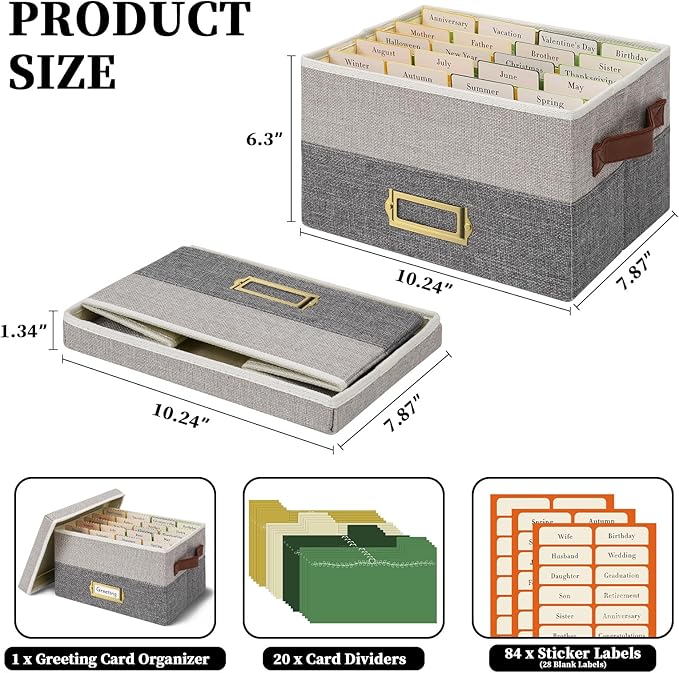 Vienrose Greeting Card Organizer Box - Image 2