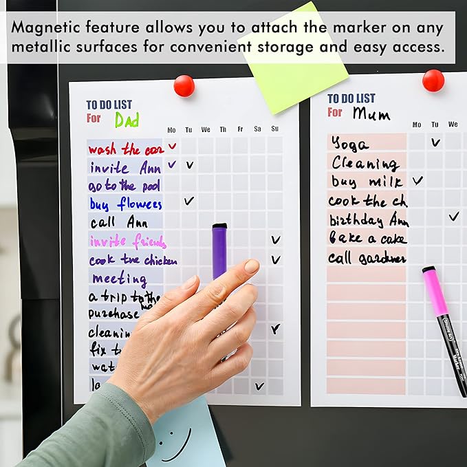 Shuttle Art Dry Erase Markers, 15 Colors Magnetic Whiteboard Markers, Fine Point - Image 6