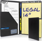 Legal Size Padfolio, 8.5 x 14 Inch Portfolio Folder by Stradfield