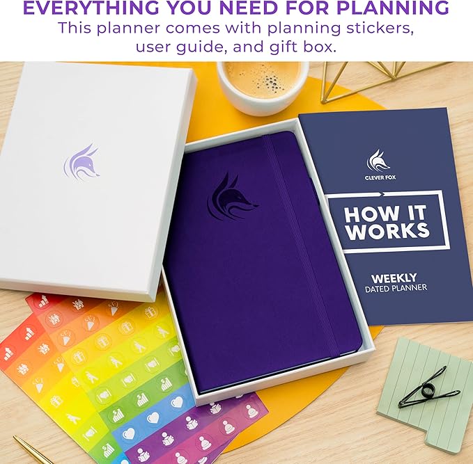 Clever Fox Dated Planner 2026-2027 – Weekly Life Planner Notebook - Image 3