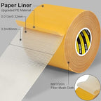 MILEQEE Double-Sided Tape Strong and Tough, Extra Large 3.2in x 66FT, Durable - Image 2