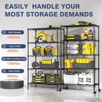 VANZBON 5-Tier Heavy Duty Wire Shelving Unit, Wire Shelf Racks - Image 8