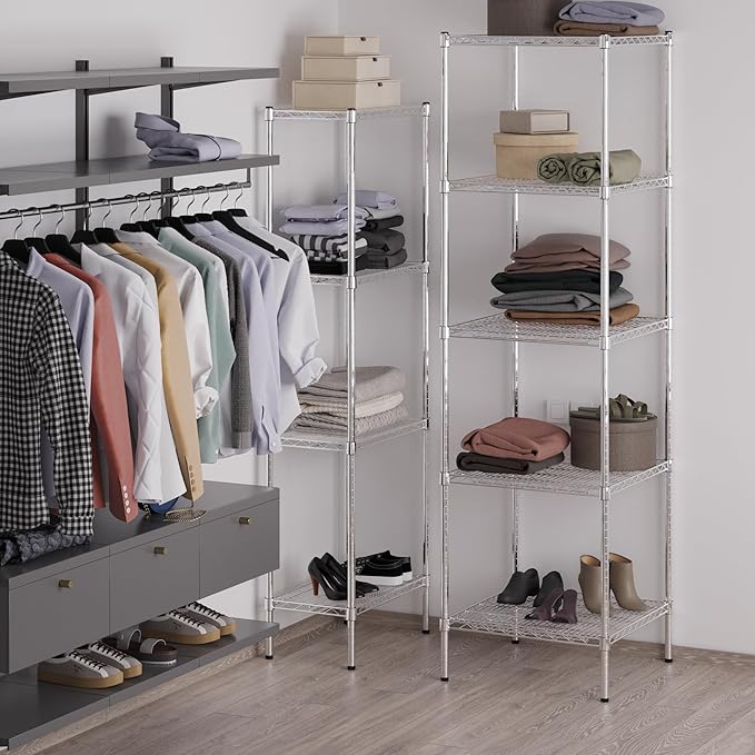 Regal Altair 24" Deep x 24" Wide x 86" Height Wire Shelving Kit | 5-Tier | NSF - Image 5