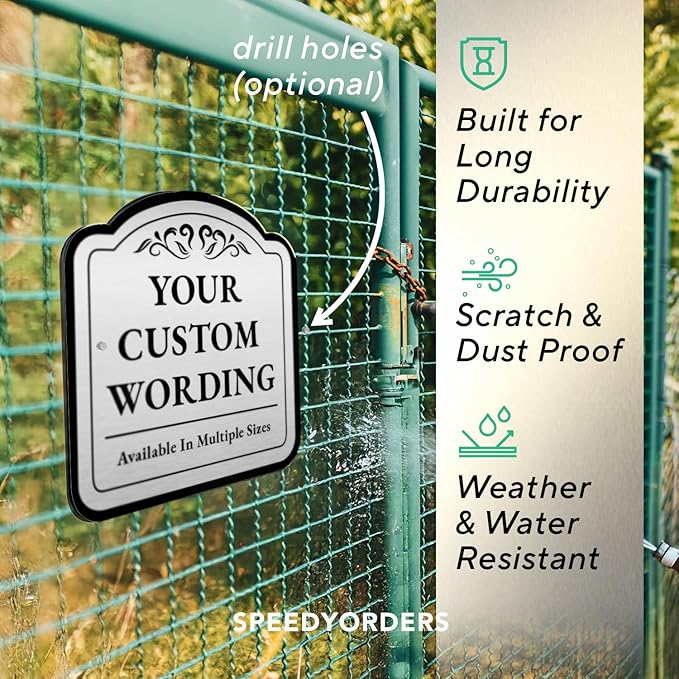 Personalized Custom Metal Signs, Aluminum Waterproof Made in USA - Image 6