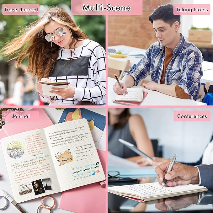 8 Pack Soft Cover Journal Bulk, Feela Notebooks College Ruled - Image 7