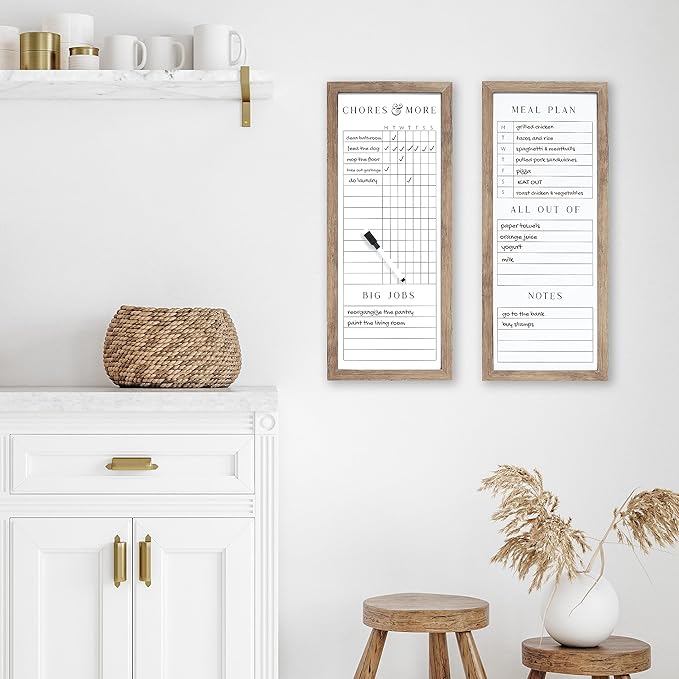 Sheffield Home Set of Two Family Planner Dry Erase Boards Featuring, Chore Chart - Image 6