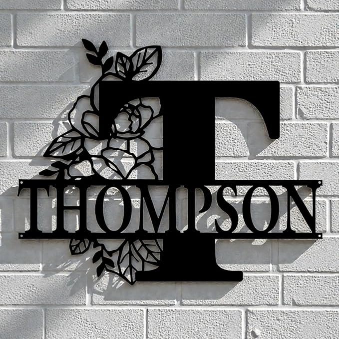 Custom Metal Signs | Personalized Monogram Name Sign | Outdoor Wall Art - Image 7