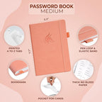 Clever Fox Password Book with alphabetical tabs. Internet Address Organizer - Image 2