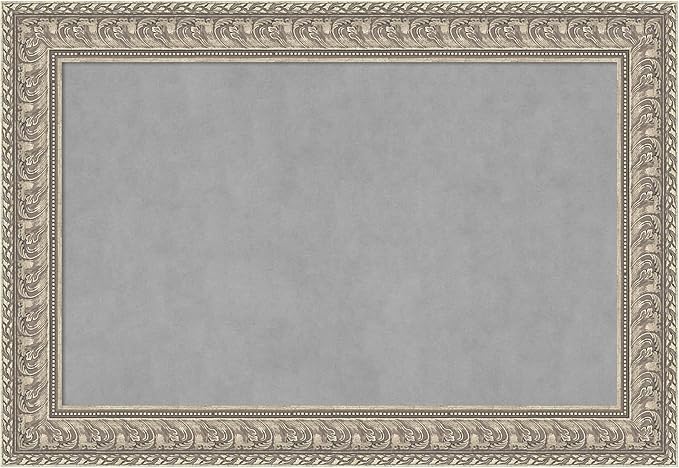 Amanti Art Silver Framed Magnetic Board 27x39 Large Vision Board by AmantiArt