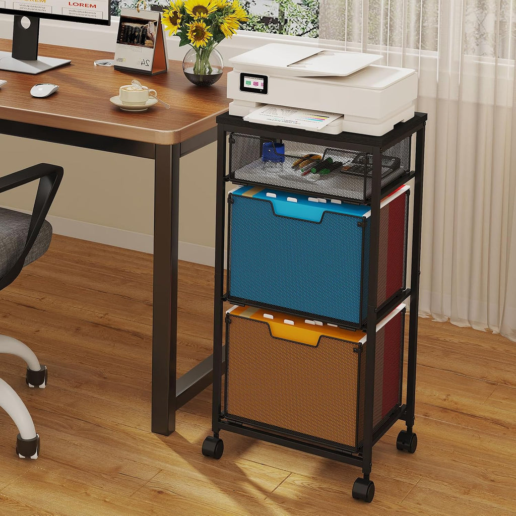 sbanmao 3 drawer mobile file cabinet for home, package contents