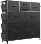 WLIVE Dresser for Bedroom with 10 Drawers, Fabric Dresser Chest of Drawers with - Image 9
