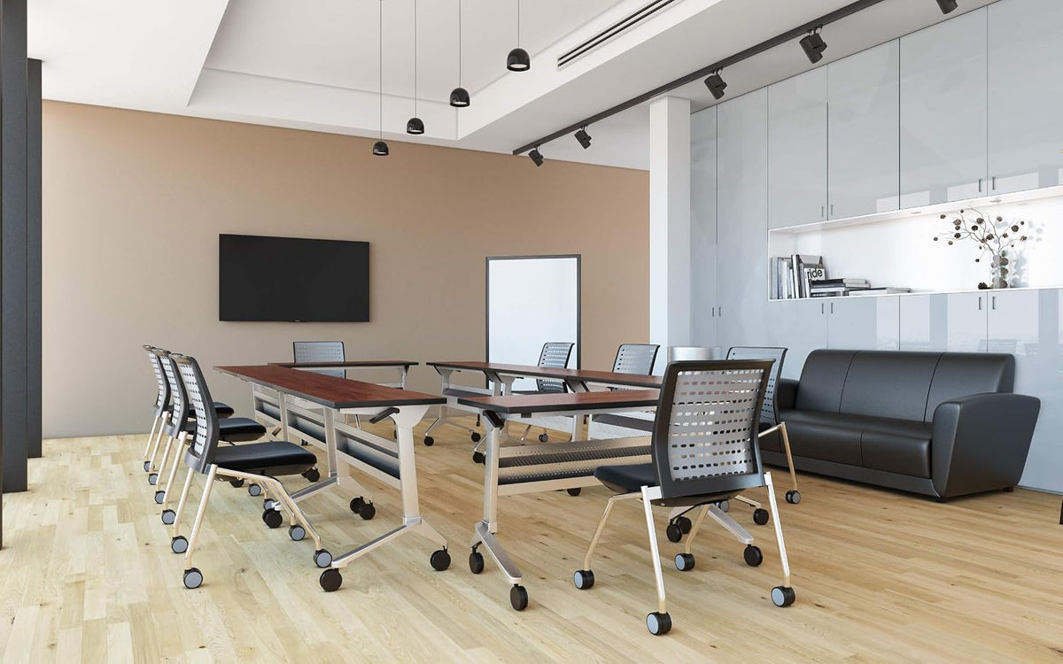 Safco Products Impromptu Full Collaboration Whiteboard Screen 8511BL, Black, ...