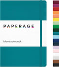 PAPERAGE Blank Journal Notebook, 160 Pages, Medium 5.6 in x 8 in by PAPERAGE