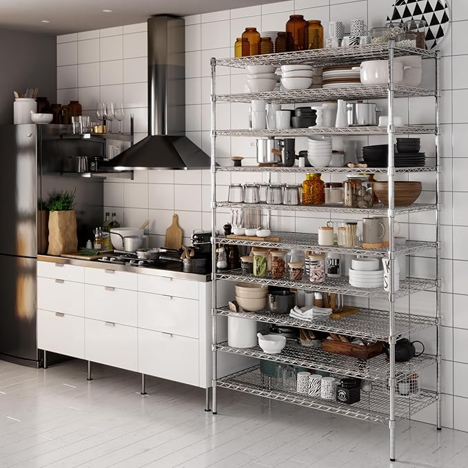 Regal Altair 24" Deep x 48" Wide x 86" Height Wire Shelving Kit | 10-Tier | NSF - Image 6
