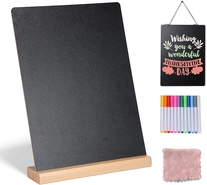 11.7x16.5 Inch Tabletop Chalkboard by SUTINE