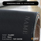 ELIZO Personalized Custom Desk Pad Set Real Leather Desk Mat Mouse Pad Unique - Image 8